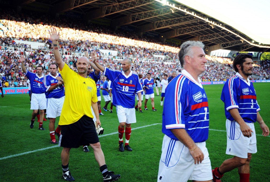 Former teammates on the pitch and good friends, it seems, still off it. (Picture Courtesy - AFP/Getty Images)