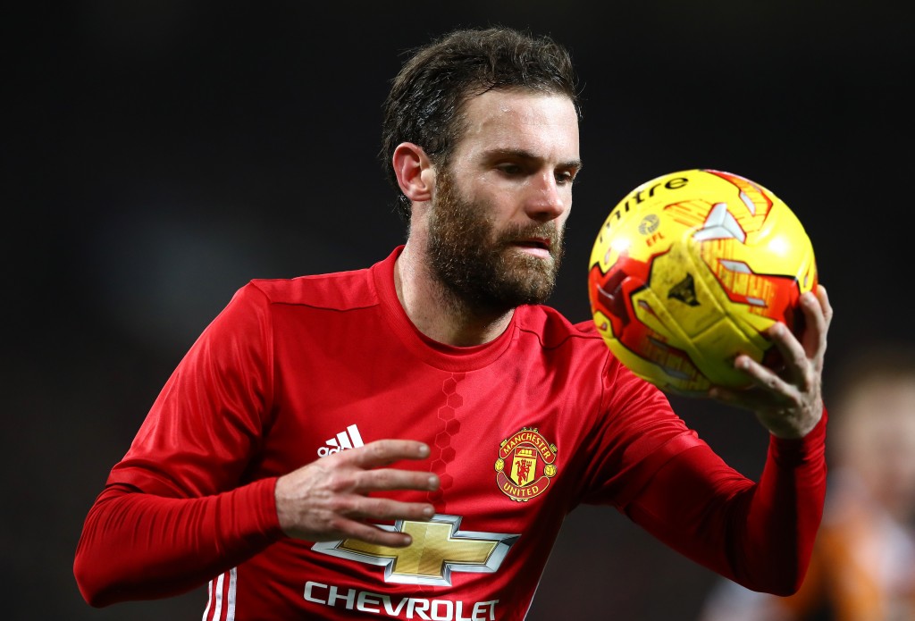 Almost there - Juan Mata and Marouane Fellaini scored to lead Manchester United to a 2-0 win over Hull City. (Photo by Clive Mason/Getty Images)