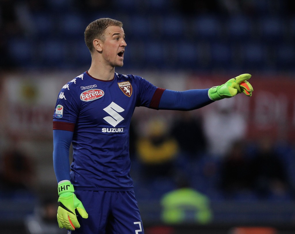ROME, ITALY - FEBRUARY 19: FC Torino goalkeeper Joe Hart reacts during the Serie A match between AS Roma and FC Torino at Stadio Olimpico on February 19, 2017 in Rome, Italy. (Photo by Paolo Bruno/Getty Images)