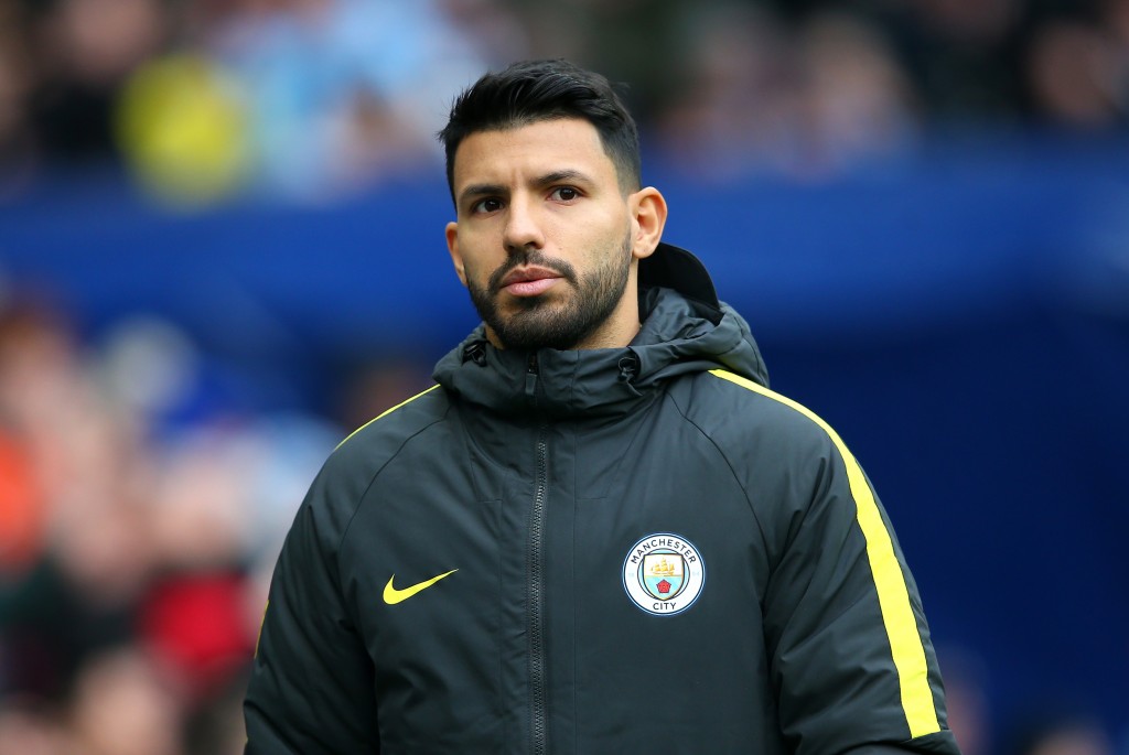 MANCHESTER, ENGLAND - FEBRUARY 05: Sergio Aguero of Manchester City looks on during the Premier League match between Manchester City and Swansea City at Etihad Stadium on February 5, 2017 in Manchester, England. (Photo by Alex Livesey/Getty Images)