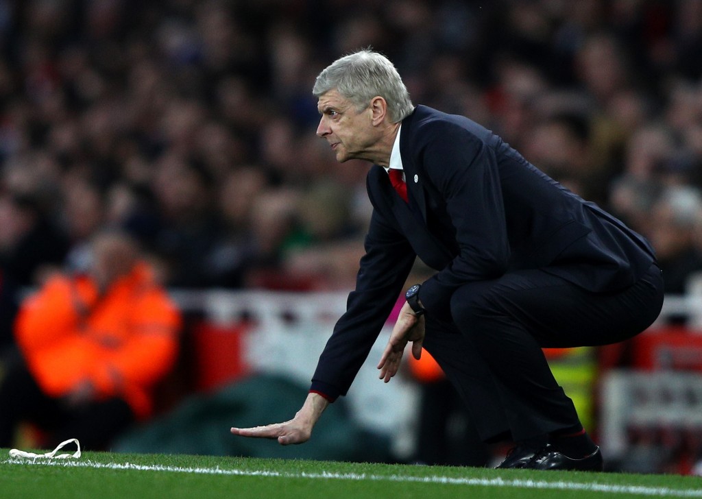 LONDON, ENGLAND - MARCH 11: Arsene Wenger, Manager of Arsenal looks on from the touchline during The Emirates FA Cup Quarter-Final match between Arsenal and Lincoln City at Emirates Stadium on March 11, 2017 in London, England. (Photo by Ian Walton/Getty Images)