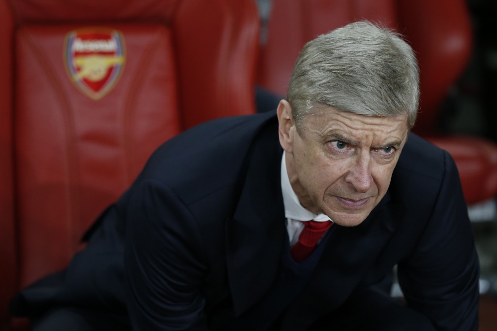 Arsenal's French manager Arsene Wenger looks on before the UEFA Champions League last 16 second leg football match between Arsenal and Bayern Munich at The Emirates Stadium in London on March 7, 2017. / AFP PHOTO / IKIMAGES / Ian KINGTON (Photo credit should read IAN KINGTON/AFP/Getty Images)