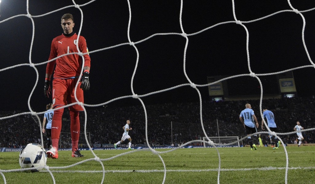 Muslera could be on his way to Chelsea. (Photo courtesy - Juan Mabromata/AFP/Getty Images)