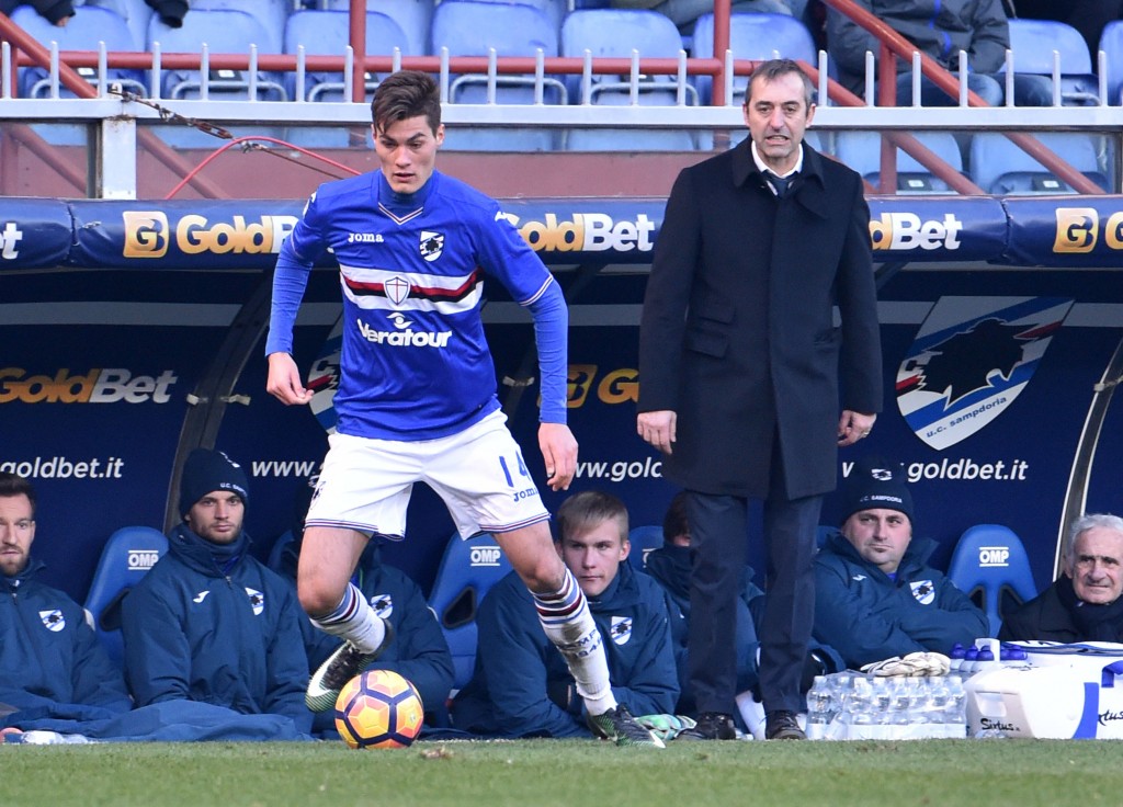 Will Schick swap Sampdoria's blues with Chelseas? (Photo courtesy - Paolo Rattini/Getty Images)