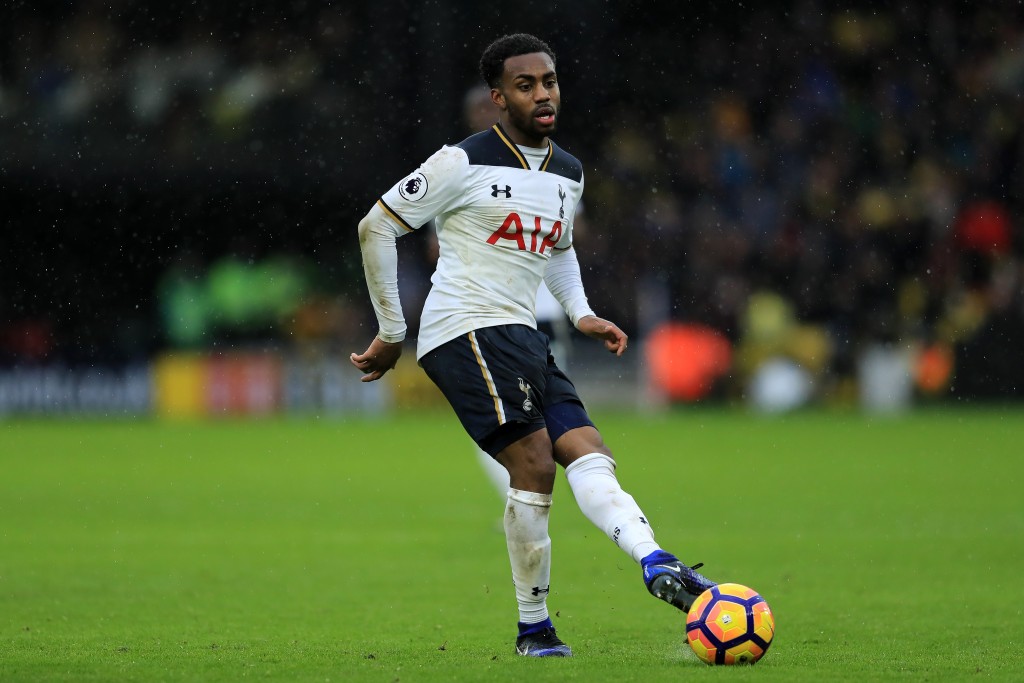 WATFORD, ENGLAND - JANUARY 01: Danny Rose of Spurs in action during the Premier League match between Watford and Tottenham Hotspur at Vicarage Road on January 1, 2017 in Watford, England. (Photo by Richard Heathcote/Getty Images)