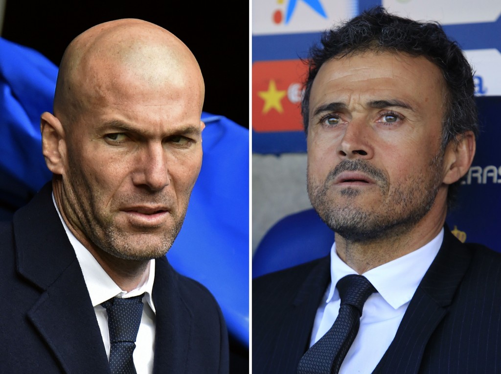 Who will come out on top in the last battle if the season between Zinedine Zidane and Luis Enrique? (Photo courtesy - Gerard Julien, Pau Barrena/AFP/Getty Images)