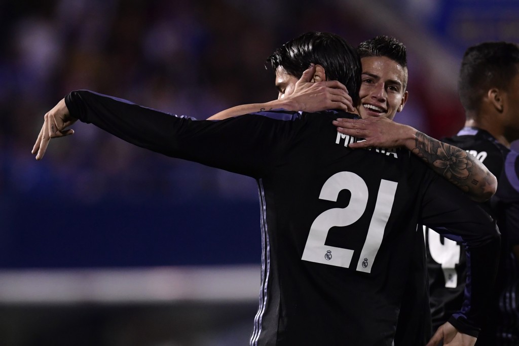 Could Morata and James be heading to Juventus? (Photo courtesy - Javier Soriano/AFP/Getty Images)