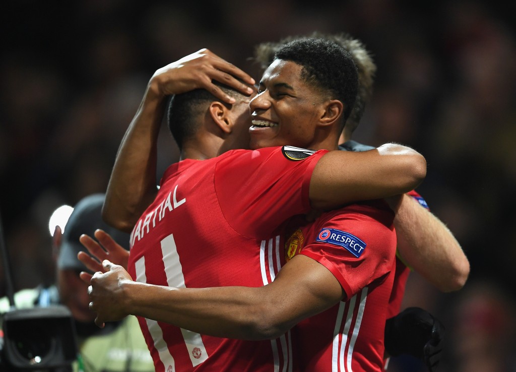 Marcus Rashford and Anthony Martial are likely to play a key role again. (Photo courtesy - Laurence Griffiths/Getty Images)