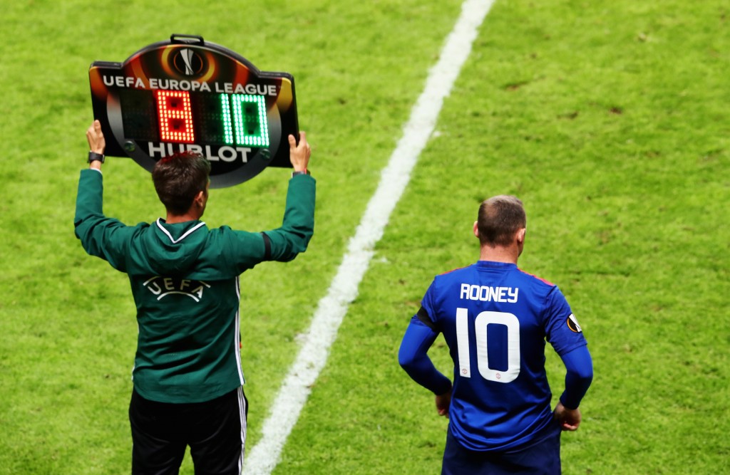 Rooney has often been restricted to appearances off the bench this season. (Photo courtesy - Alex Grimm/Getty Images)