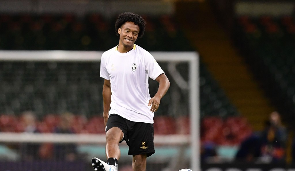 Juan Cuadrado is suspended. (Photo by Javier Soriano/AFP/Getty Images)