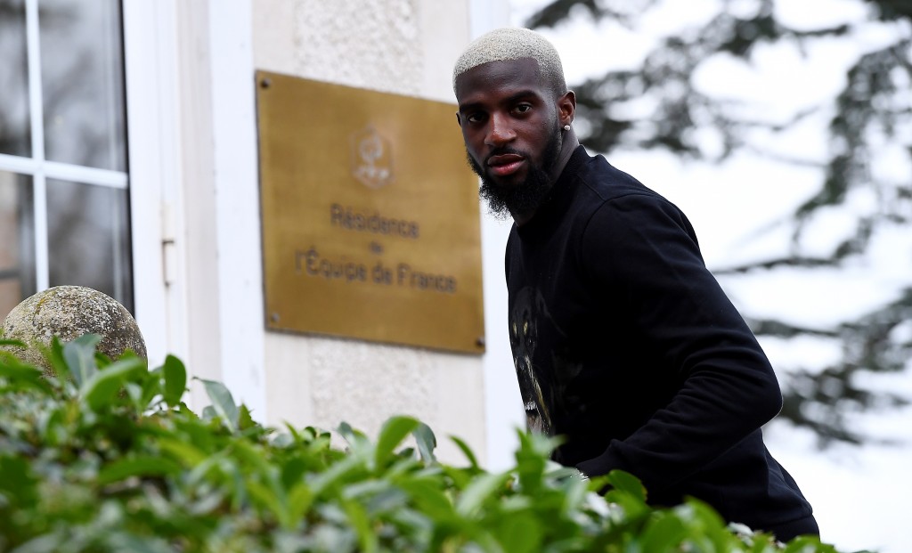 France's midfielder Tiemoue Bakayoko arrives at the French national football team training base in Clairefontaine near Paris, on March 20, 2017, as part of the team's preparation for the upcoming World Cup 2018 qualifiers. / AFP PHOTO / FRANCK FIFE (Photo credit should read FRANCK FIFE/AFP/Getty Images)
