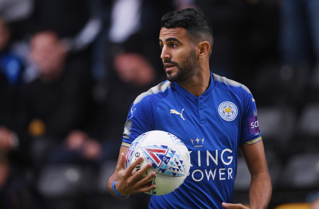 WOLVERHAMPTON, ENGLAND - JULY 29: Riyad Mahrez of Leicester looks on during the pre-season friendly match between Wolverhampton Wanderers and Leicester City at Molineux on July 29, 2017 in Wolverhampton, England. (Photo by Michael Regan/Getty Images)