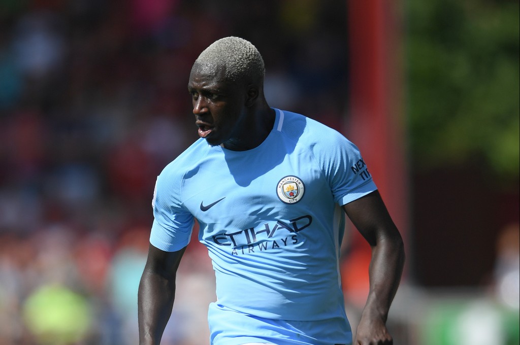 BOURNEMOUTH, ENGLAND - AUGUST 26: Benjamin Mendy of Manchester City in action during the Premier League match between AFC Bournemouth and Manchester City at Vitality Stadium on August 26, 2017 in Bournemouth, England. (Photo by Mike Hewitt/Getty Images)