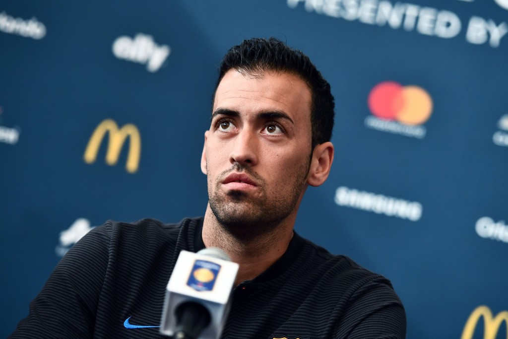 Sergio Busquets remains unavailable for Spain. (Photo by Jewel Samad/AFP/Getty Images)