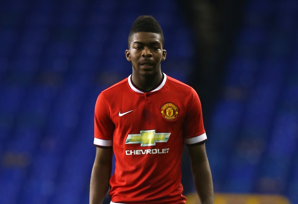 LONDON, ENGLAND - FEBRUARY 09: Ro-Shaun Williams of Man United during the FA Youth Cup Fifth Round match between Tottenham Hotspur and Manchester United at White Hart Lane on February 09, 2015 in London, England. (Photo by Charlie Crowhurst/Getty Images)
