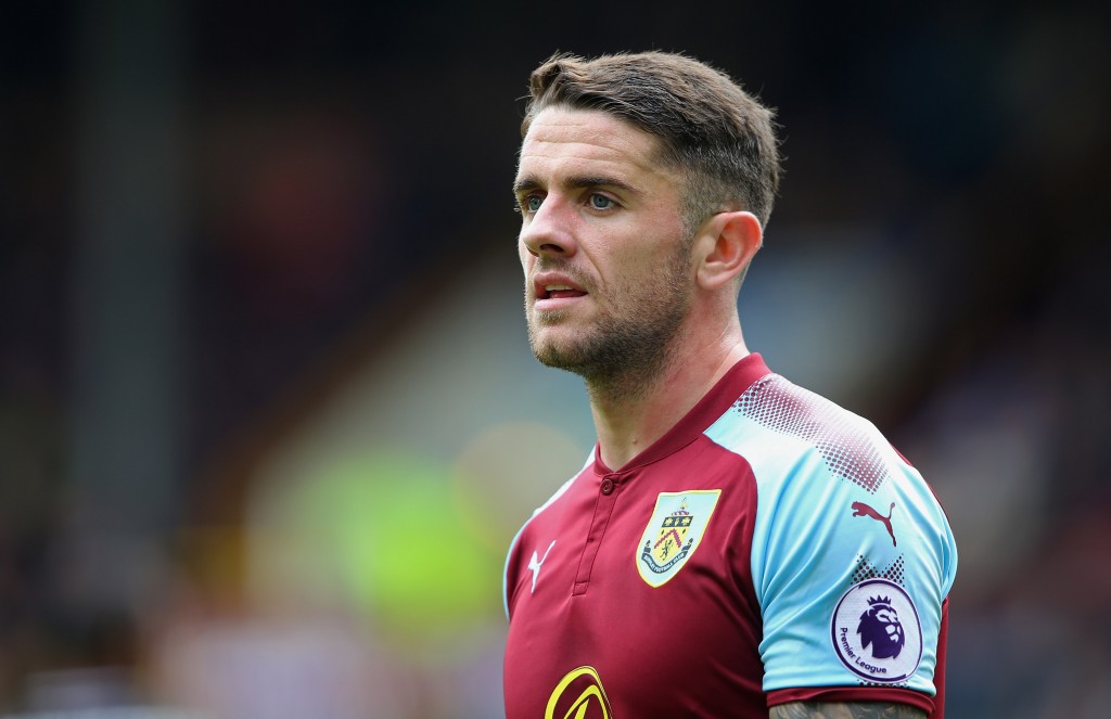 BURNLEY, ENGLAND - SEPTEMBER 10: Robbie Brady of Burnley during the Premier League match between Burnley and Crystal Palace at Turf Moor on September 10, 2017 in Burnley, England. (Photo by Alex Livesey/Getty Images)