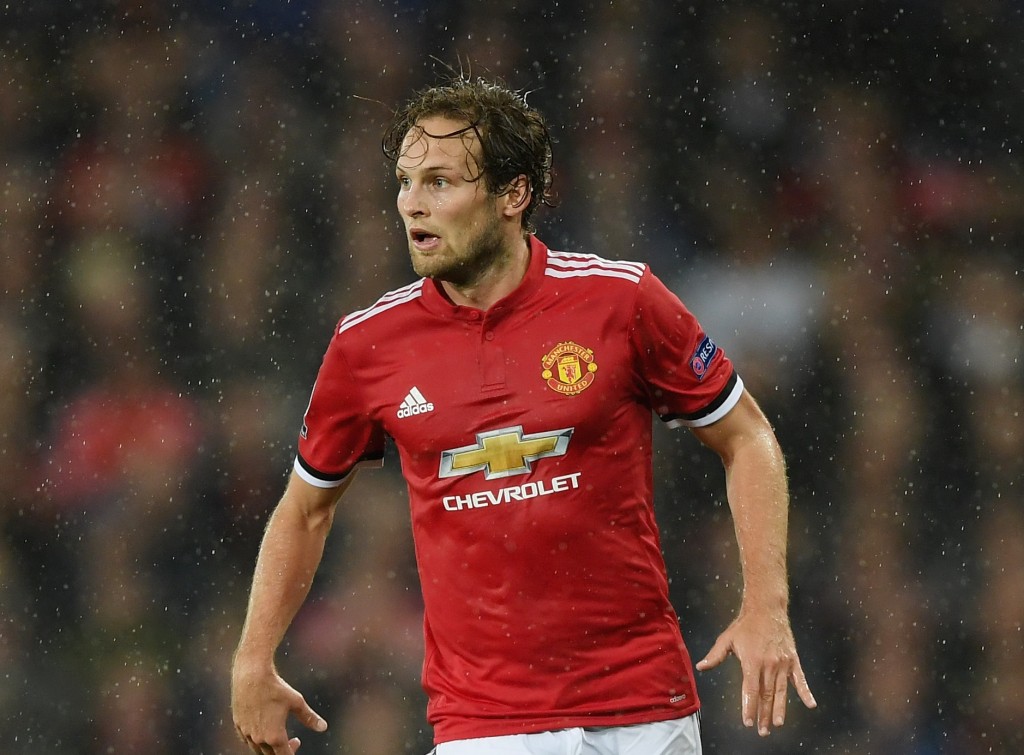 MANCHESTER, ENGLAND - SEPTEMBER 12: Daley Blind of Manchester United in action during the UEFA Champions League Group A match between Manchester United and FC Basel at Old Trafford on September 12, 2017 in Manchester, United Kingdom. (Photo by Shaun Botterill/Getty Images)