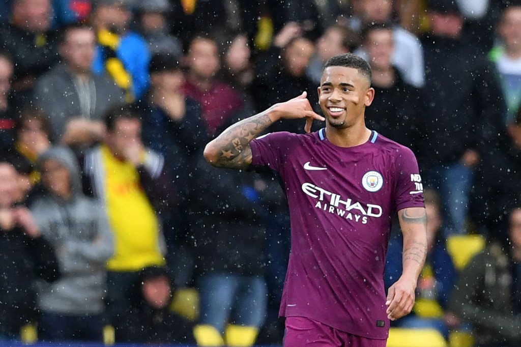Will Gabriel Jesus answer Barcelona's calls? (Photo by Ben Stansall/AFP/Getty Images)