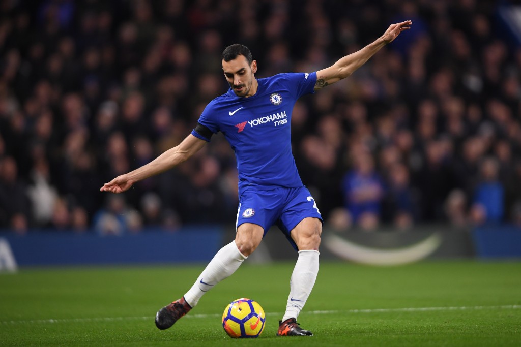 LONDON, ENGLAND - NOVEMBER 29: Davide Zappacosta of Chelsea in action during the Premier League match between Chelsea and Swansea City at Stamford Bridge on November 29, 2017 in London, England. (Photo by Mike Hewitt/Getty Images)