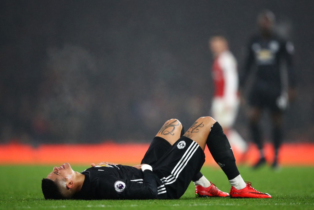 The injury halted his excellent run of games at Manchester United. (Picture Courtesy - AFP/Getty Images)