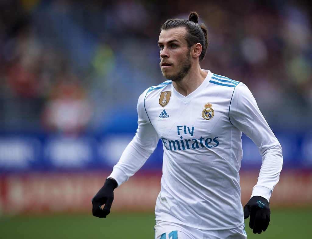 EIBAR, SPAIN - MARCH 10: Gareth Bale of Real Madrid reacts during the La Liga match between SD Eibar and Real Madrid at Ipurua Municipal Stadium on March 10, 2018 in Eibar, Spain . (Photo by Juan Manuel Serrano Arce/Getty Images)