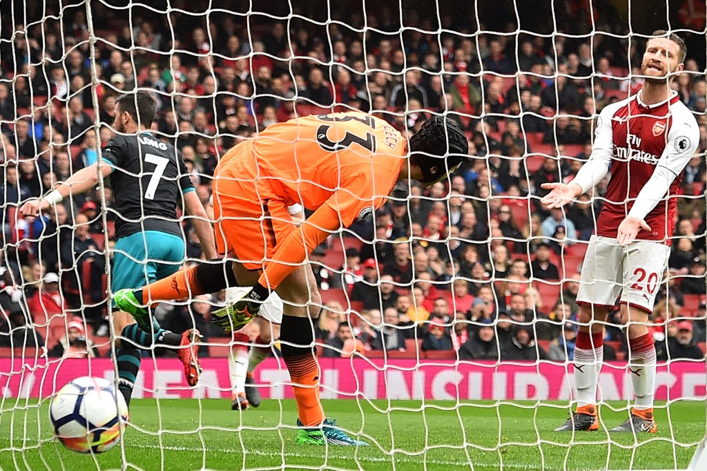 Mustafi was at fault for Southampton's opener (Photo: GLYN KIRK/AFP/Getty Images)
