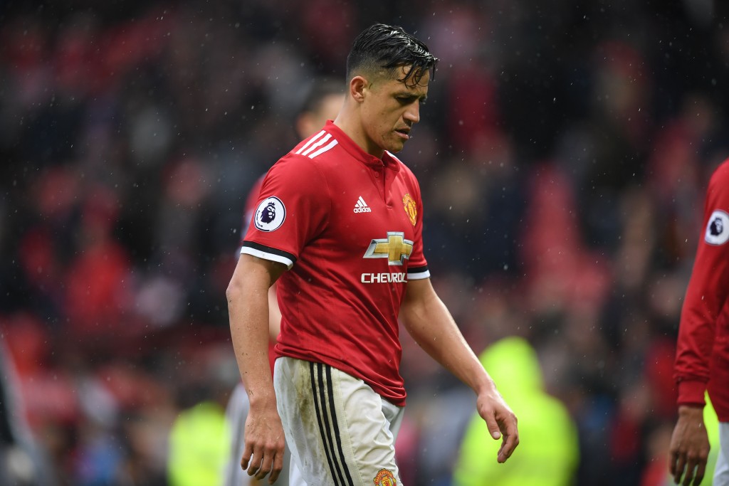 It hasn't exactly panned out the way Alexis and Manchester United would have wanted thus far. (Picture Courtesy - AFP/Getty Images)