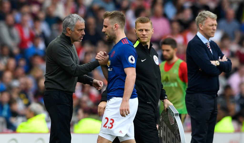 Could a different manager at United have handled Shaw better? (Picture Courtesy - AFP/Getty Images)