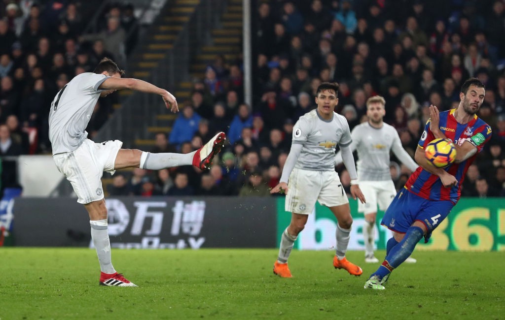 Matic's worldie against Palace that sealed the win (Photo: Catherine Ivill/Getty Images)