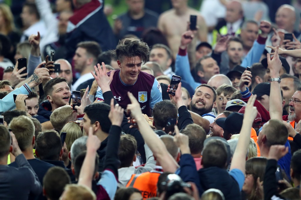 Loved by the fans, will Grealish choose to leave Aston Villa to achieve Premier League football? (Picture Courtesy - AFP/Getty Images)