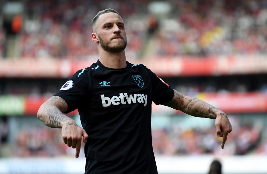 Marko Arnautovic is a doubt for West Ham, but a late fitness test will let Pellegrini decide on his inclusion. (Photo courtesy: AFP/Getty)