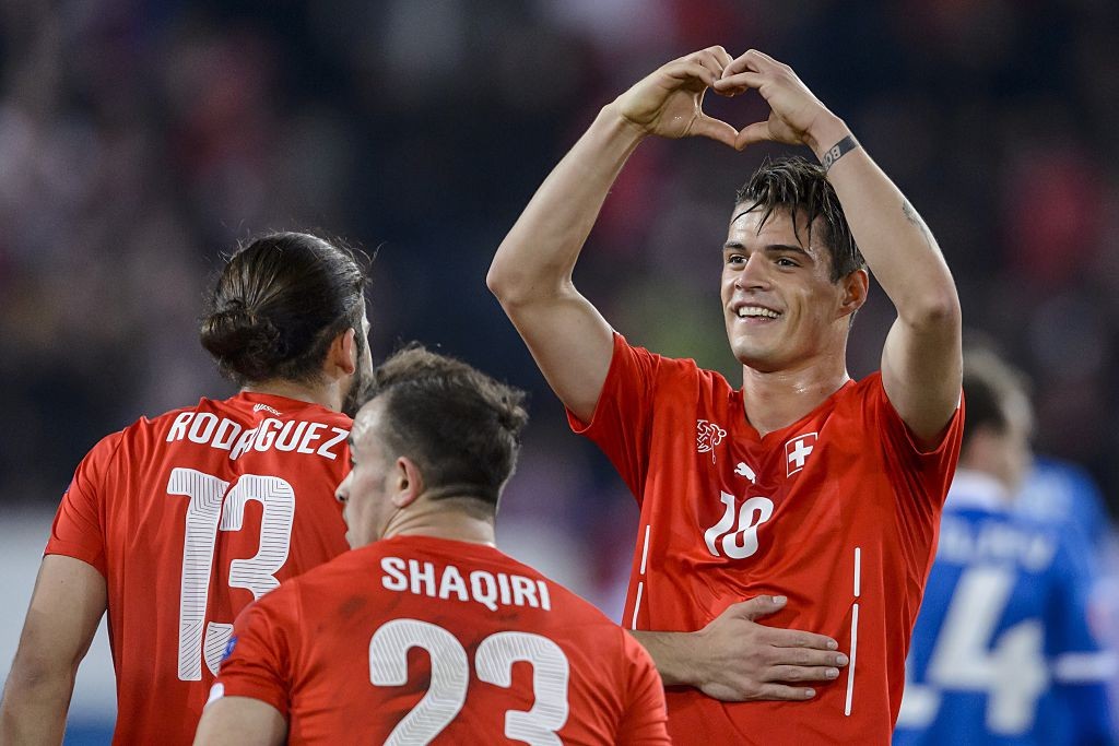Switzerland's hopes will be firm;y placed on the trio of Granit Xhaka, Xherdan Shaqiri and Ricardo Rodriguez at the World Cup. (Photo courtesy: AFP/Getty)