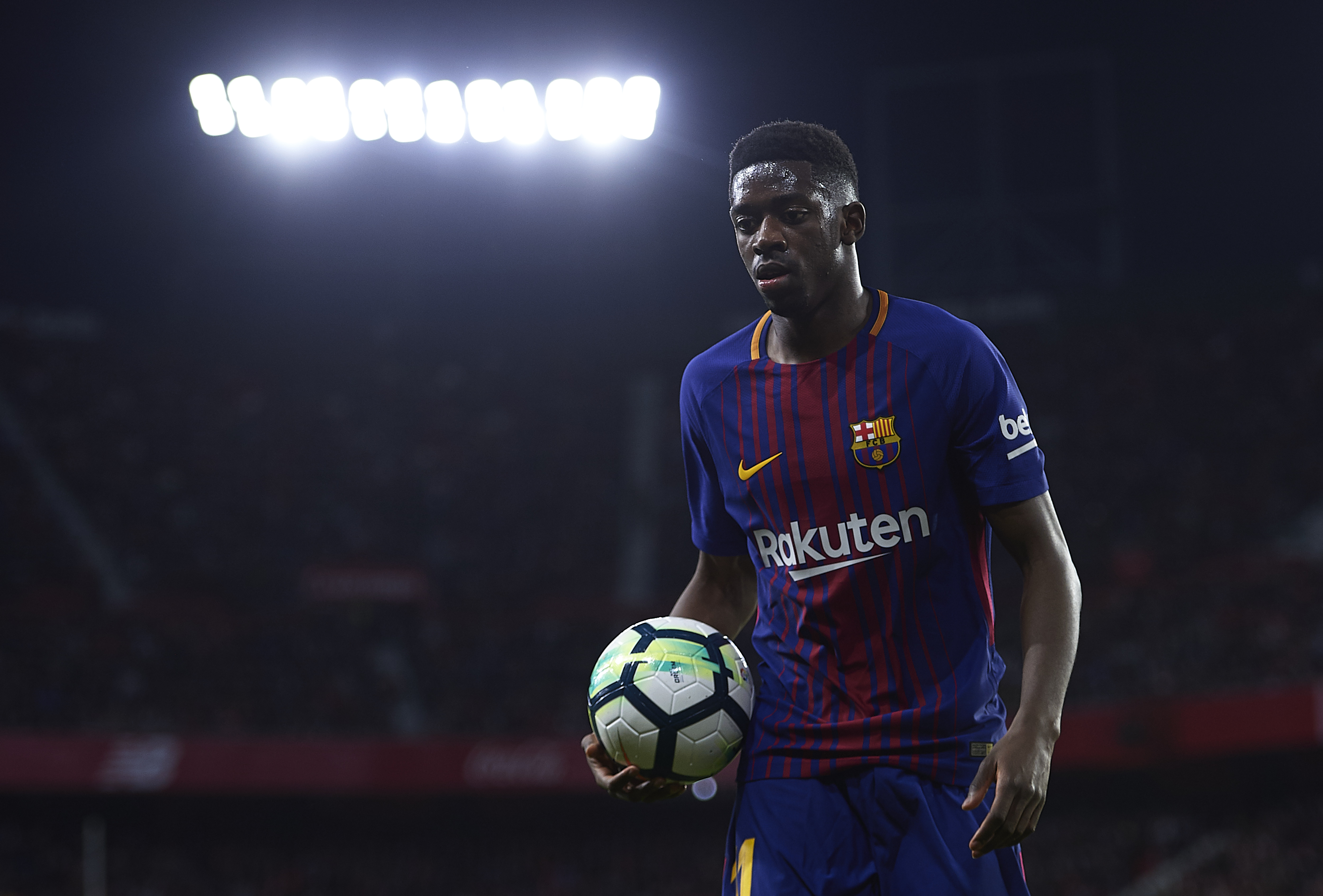 Ousmane Dembele could look to move elsewhere in search of first team football as his chances of succeeding at Barcelona remain in doubt. (Courtesy: AFP/Getty)