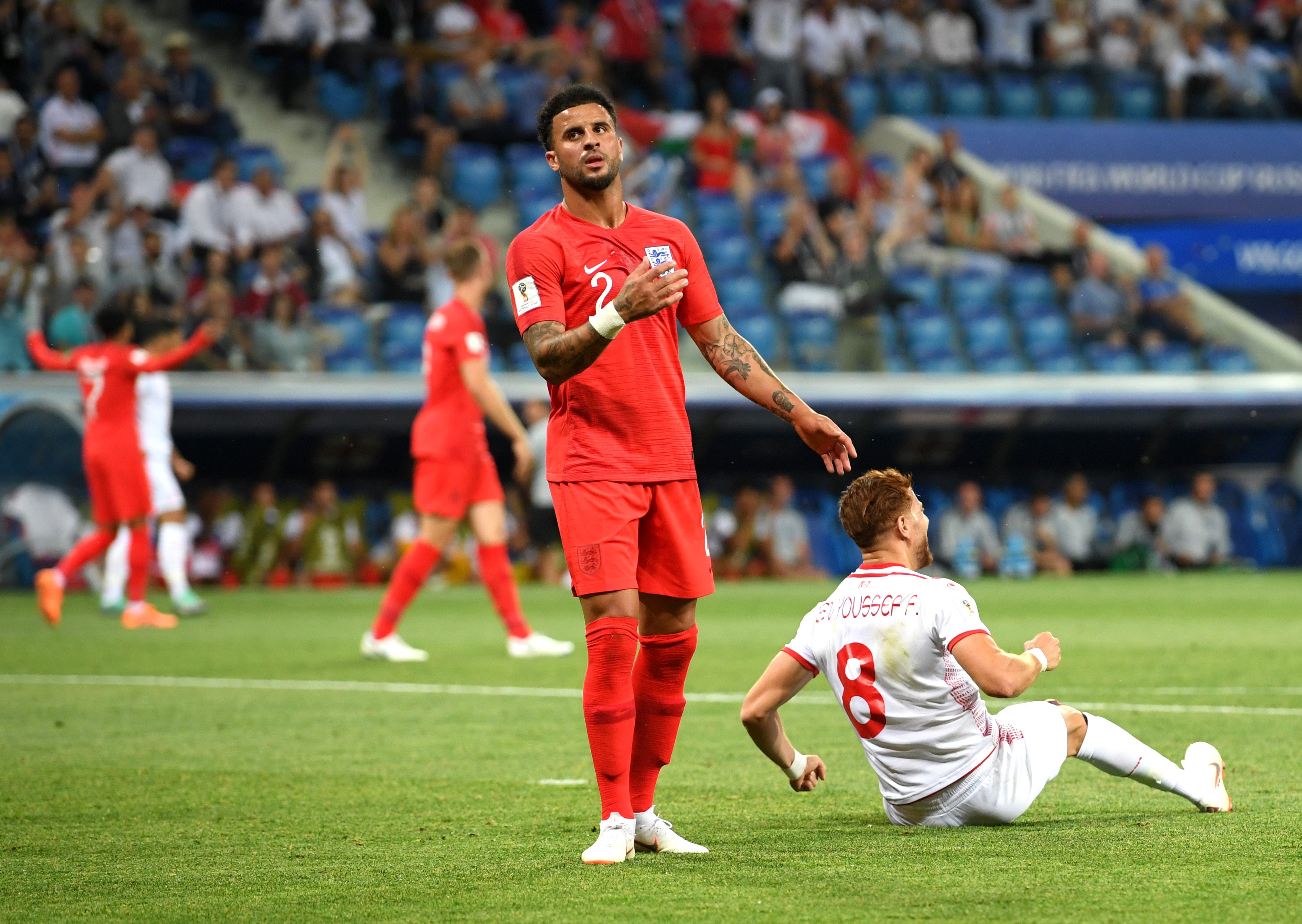 Kyle Walker is suspended (Photo by Matthias Hangst/Getty Images)