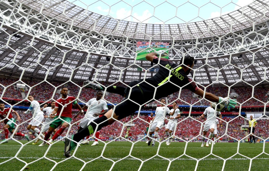 Patricio pulled off a stunning save to deny Morocco an equalizer (Photo by Stu Forster/Getty Images)