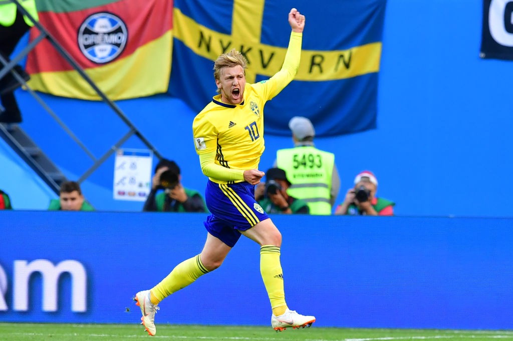 Emil Forsberg has been one of Sweden's top performers in Russia. (Photo courtesy: AFP/Getty)