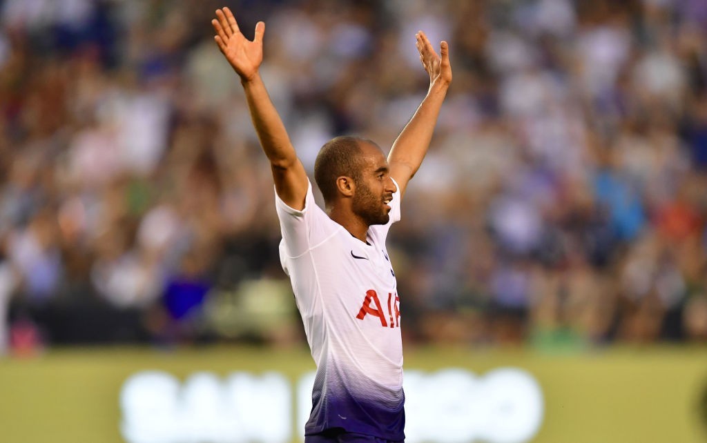 Lucas starred for Spurs against Roma (Photo by FREDERIC J. BROWN/AFP/Getty Images)