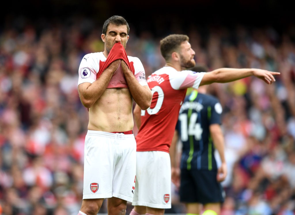Sokratis is set to return from his injury for Arsenal against Watford. (Photo courtesy: AFP/Getty)