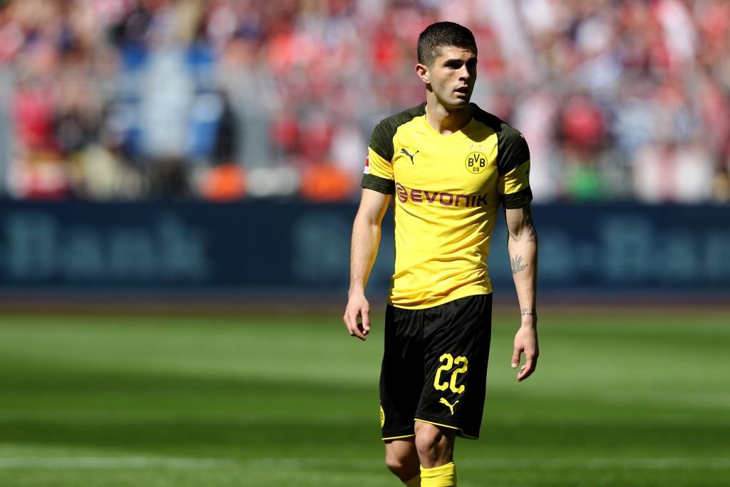 DORTMUND, GERMANY - MAY 05: Christian Pulisic of Dortmund is seen during the Bundesliga match between Borussia Dortmund and 1. FSV Mainz 05 at Signal Iduna Park on May 5, 2018 in Dortmund, Germany. (Photo by Christof Koepsel/Bongarts/Getty Images)