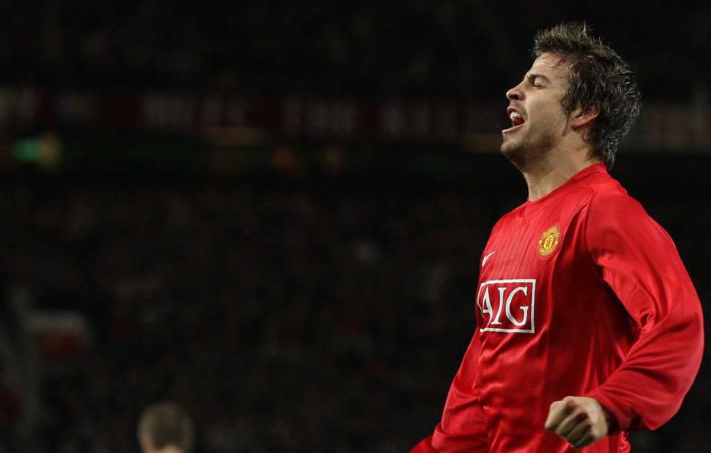 Pique spent four years at Manchester United (Photo by ANDREW YATES/AFP/Getty Images)