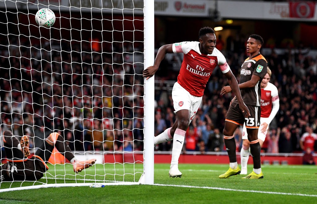 Danny Welbeck scored two goals to help Arsenal win against Brentford. (Photo courtesy: AFP/Getty)