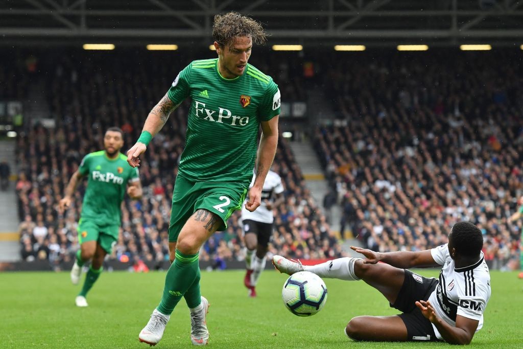 Daryl Janmaat could be out for Watford until November with a knee injury. (Photo courtesy: AFP/Getty)