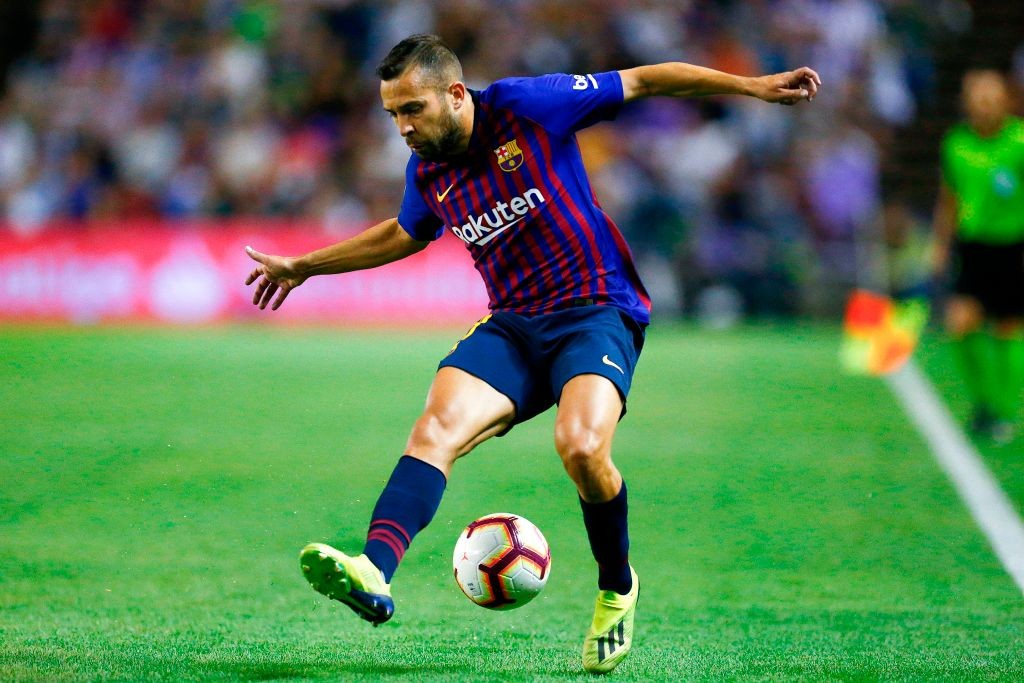 Jordi Alba has been one of Barcelona's most important players making 250 appearances for the club so far. (Photo courtesy: AFP/Getty)