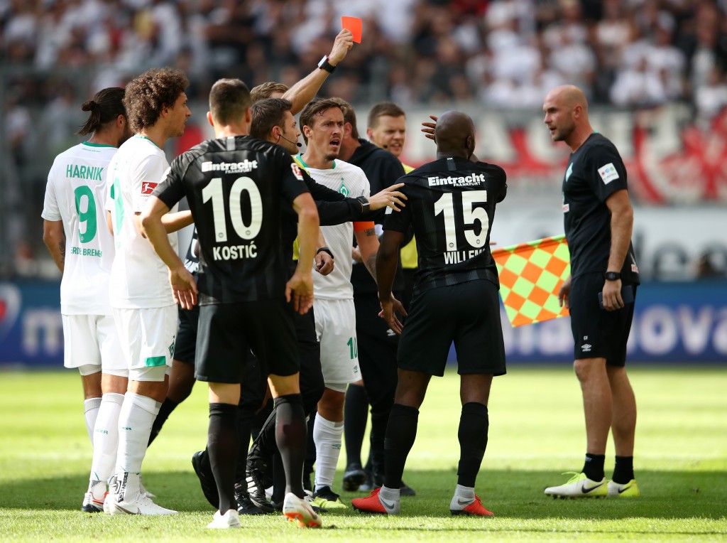 Frankfurt have struggled with disciplinary issues this season. (Photo by Alex Grimm/Bongarts/Getty Images)