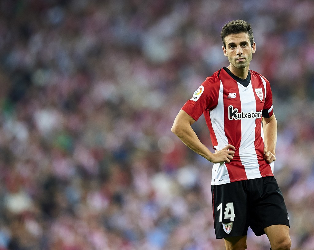 Will the Bilbao skipper heap the misery on the Barcelona defence? (Photo courtesy - Juan Manuel Serrano Arce/Getty Images)