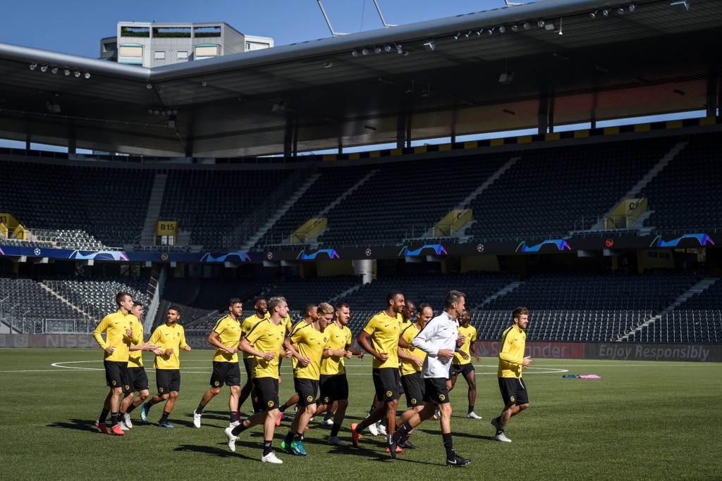 BSC Young Boys gearing up for UCL debut (Photo by FABRICE COFFRINI/AFP/Getty Images)