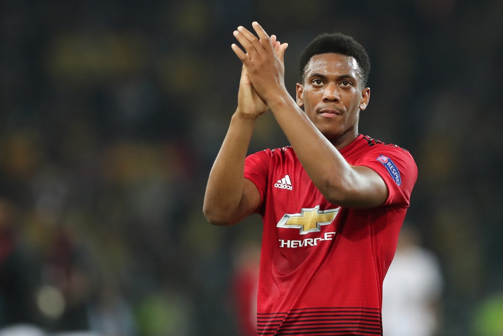 Martial scored his first goal since January (Photo by Christian Kaspar-Bartke/Getty Images)