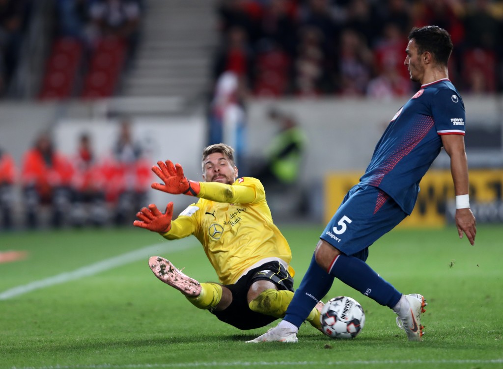 There was no way past Zieler on Friday night. (Photo courtesy - Alex Grimm/Bongarts/Getty Images)