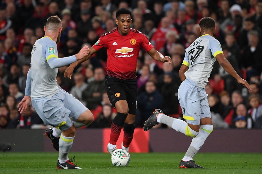 Martial the only positive for United (Photo by PAUL ELLIS/AFP/Getty Images)