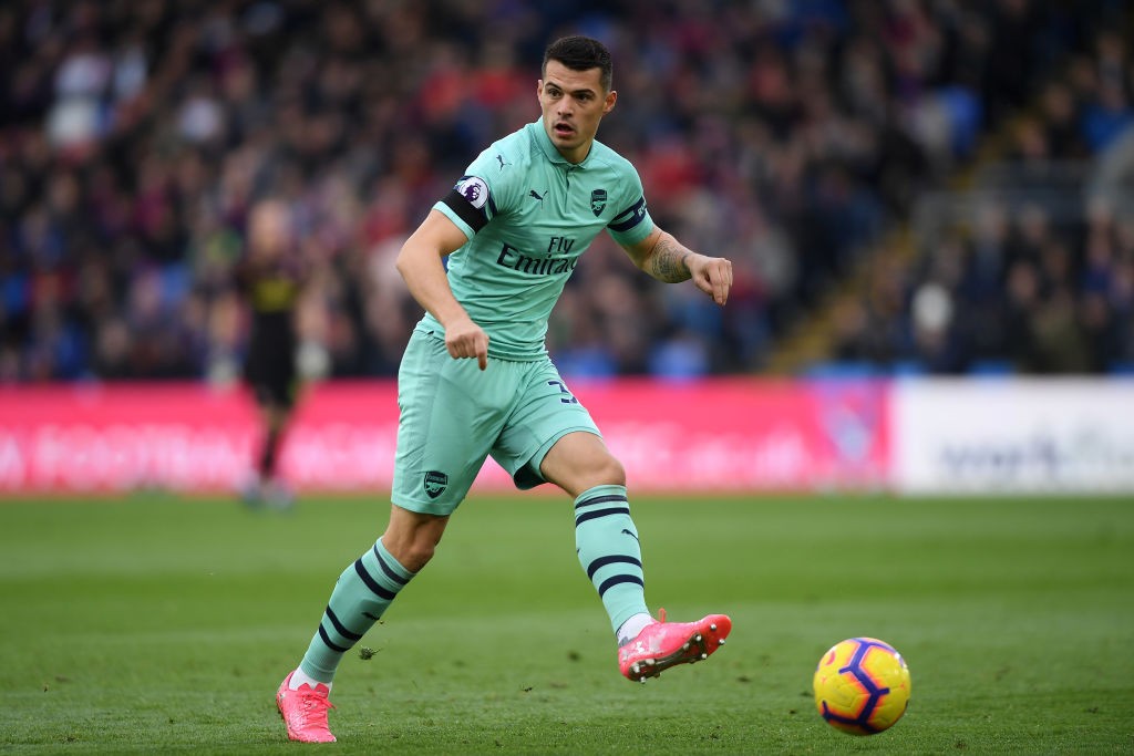 Stunning performance from Xhaka against Palace. (Photo courtesy: AFP/Getty)